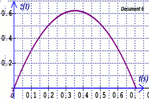 courbe variation de l'ordonnee en fonction du temps