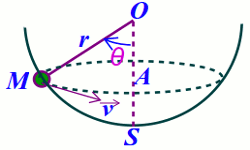 pendule conique et mouvement horizontal