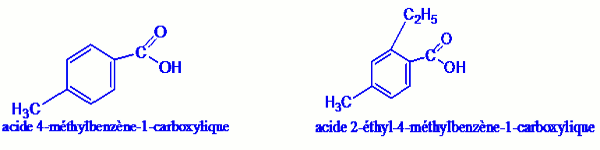 numenclature acide carboxilique