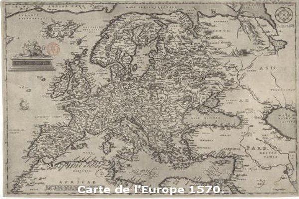 carte europe 1542