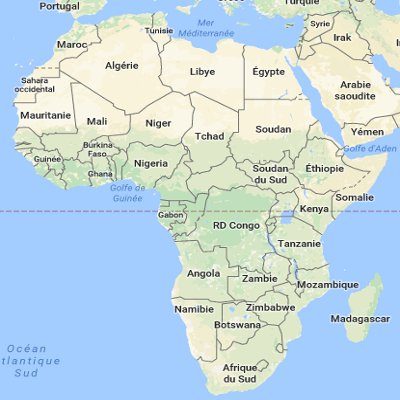 carte afrique